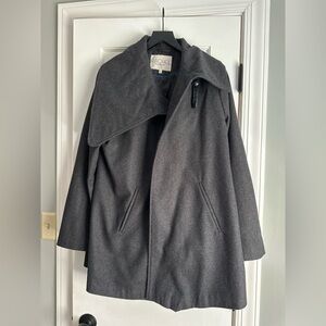 RACHEL Rachel Roy Charcoal Jacket with Royal Blue Accent